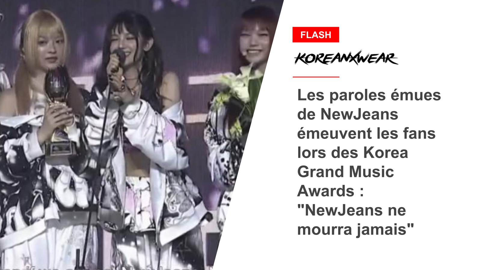 NewJeans' Emotional Lyrics Move Fans at Korea Grand Music Awards: