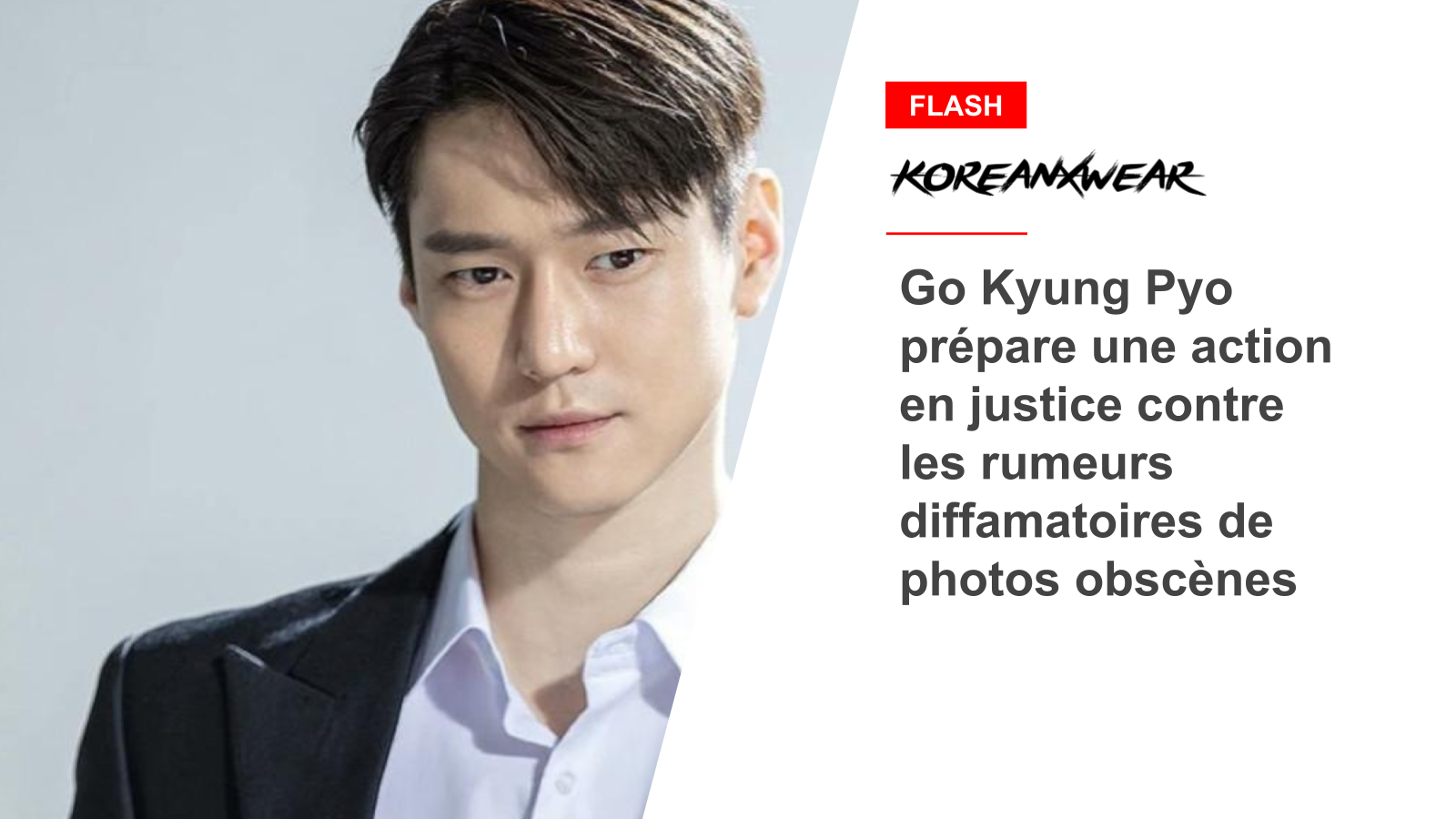 Go Kyung Pyo Prepares Legal Action Against Defamatory Rumors of Obscene Photos