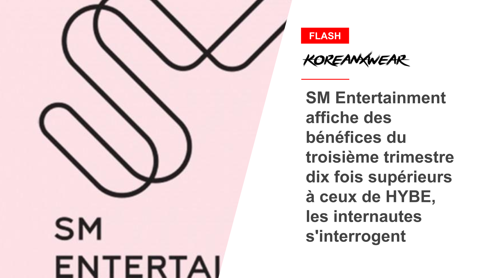 SM Entertainment Posts Third Quarter Profit 10 Times HYBE's, Netizens Ask