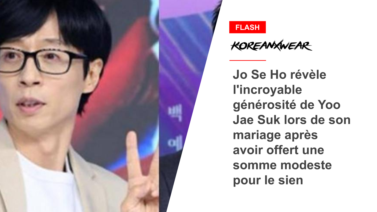Jo Se Ho Reveals Yoo Jae Suk's Incredible Generosity At His Wedding After Giving A Modest Amount For His Own