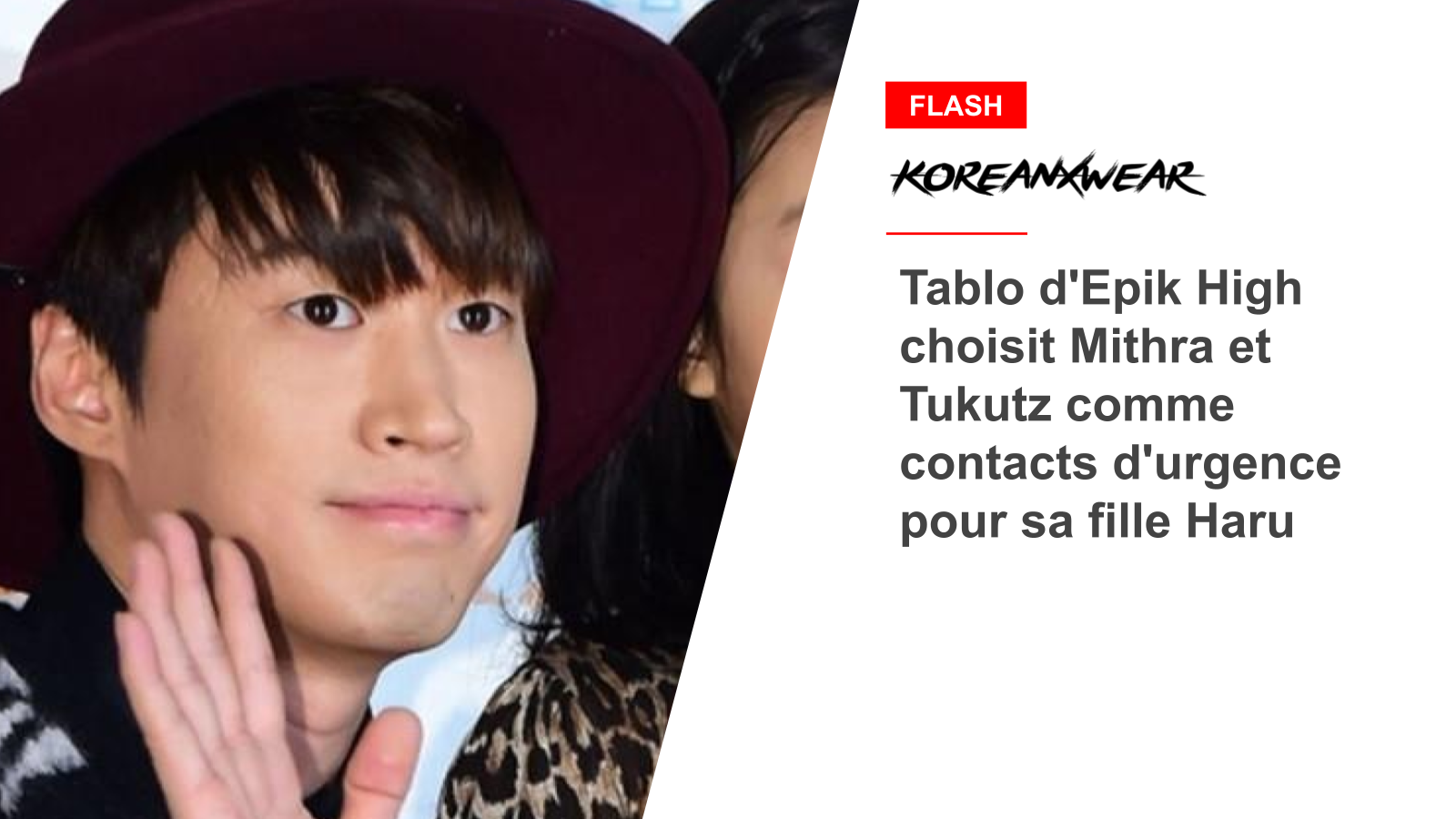 Epik High's Tablo chooses Mithra and Tukutz as emergency contacts for his daughter Haru