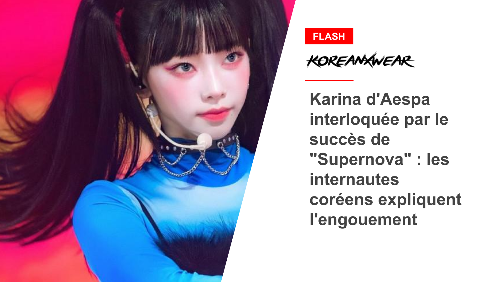 Aespa's Karina stunned by the success of