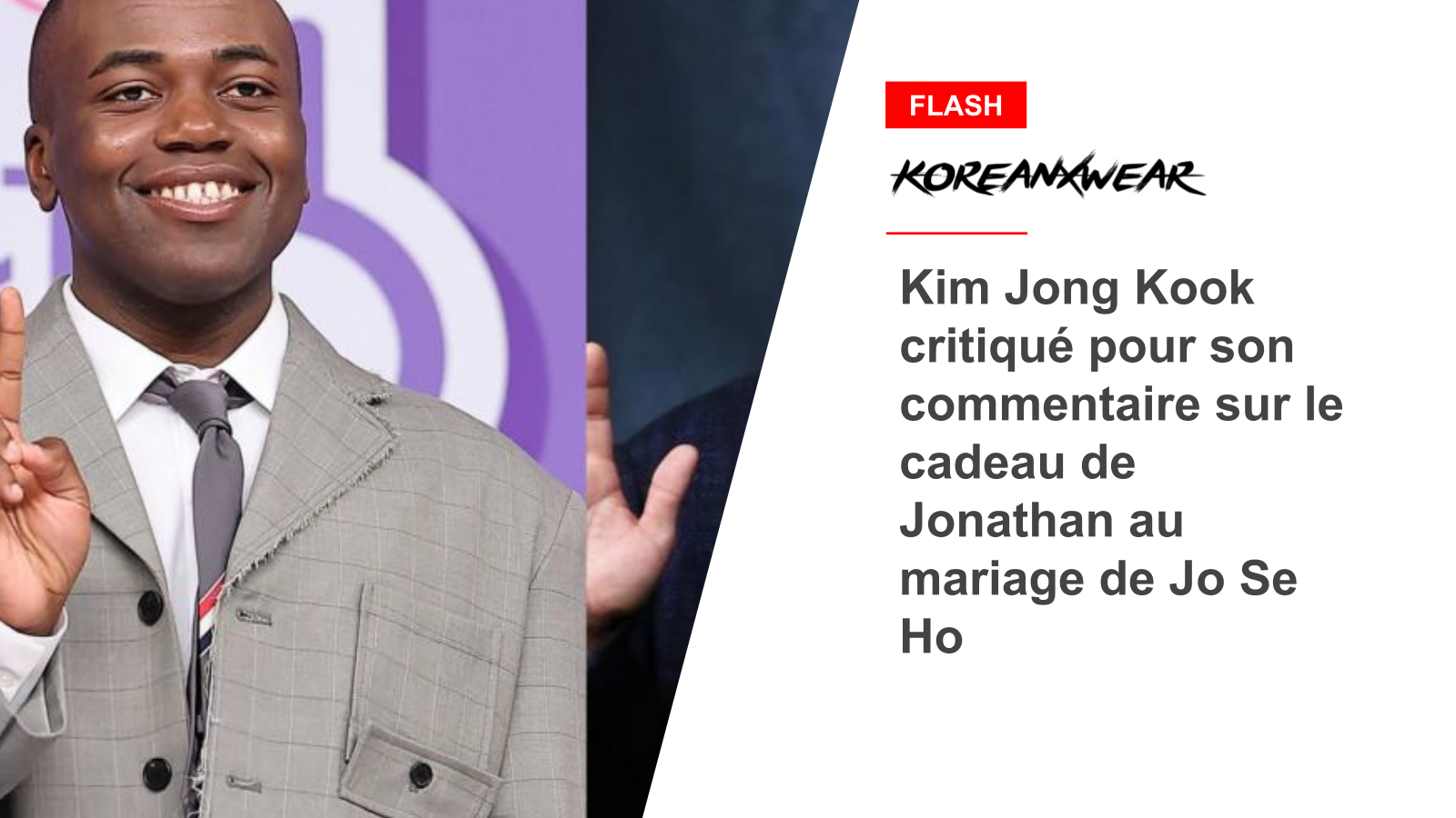 Kim Jong Kook criticized for comment on Jonathan's gift at Jo Se Ho's wedding