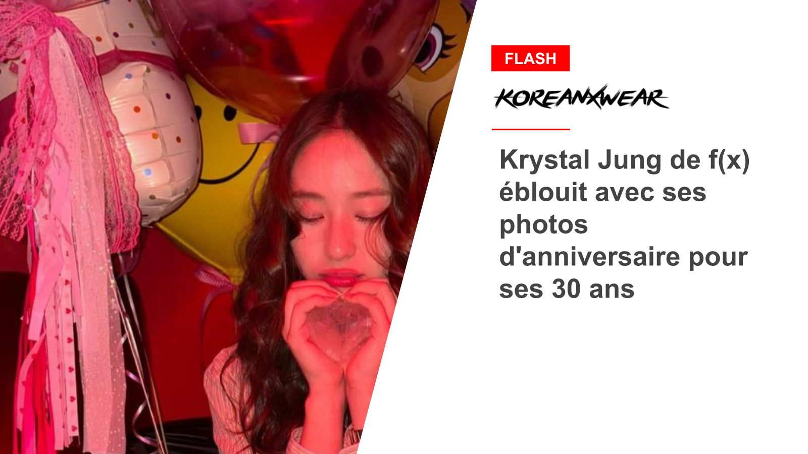 f(x)'s Krystal Jung Dazzles With 30th Birthday Photos