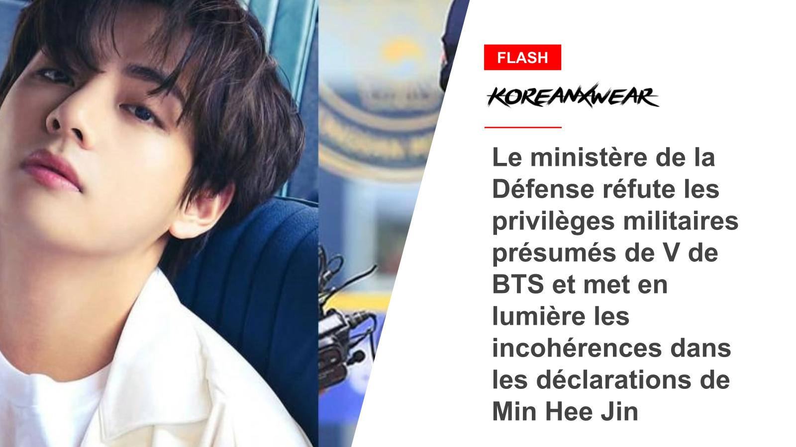 Defense Ministry Refutes BTS’s V’s Alleged Military Privileges, Highlights Inconsistencies in Min Hee Jin’s Statements