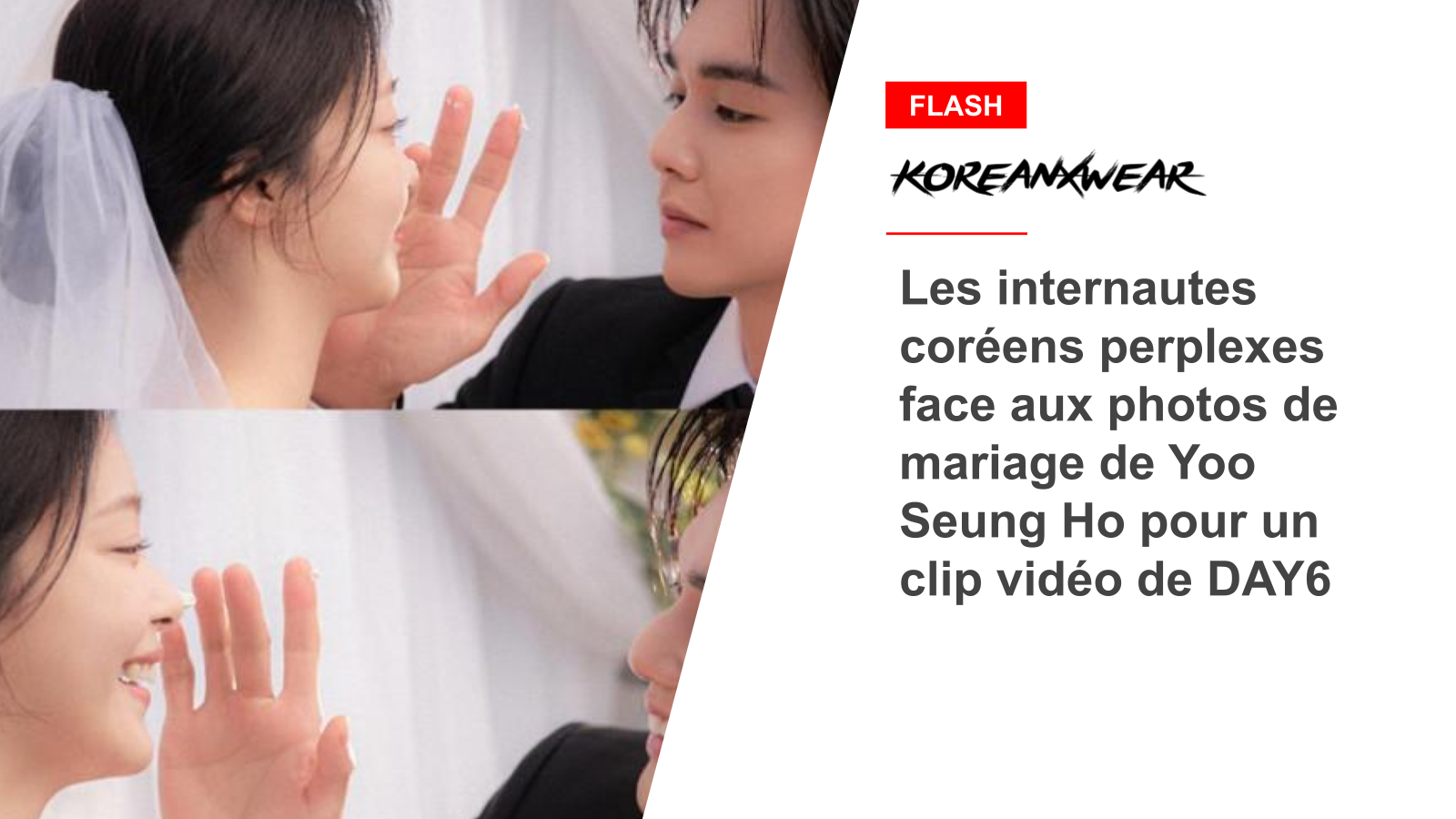 Korean Netizens Puzzled By Yoo Seung Ho's Wedding Photos For DAY6 Music Video