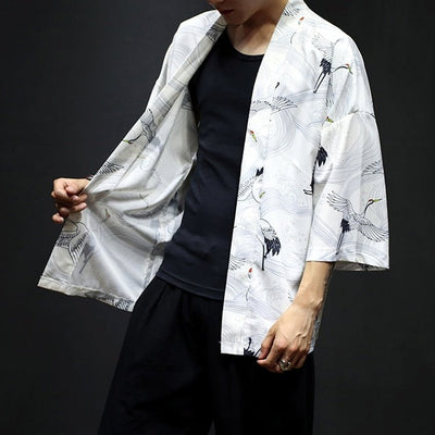 Chemise kimono grue - KoreanxWear