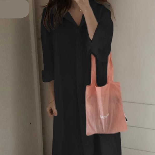 lululemon all yours tank maxi dress Long Korean Shirt Dress
