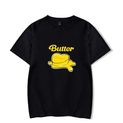 T Shirt BTS Butter noir
