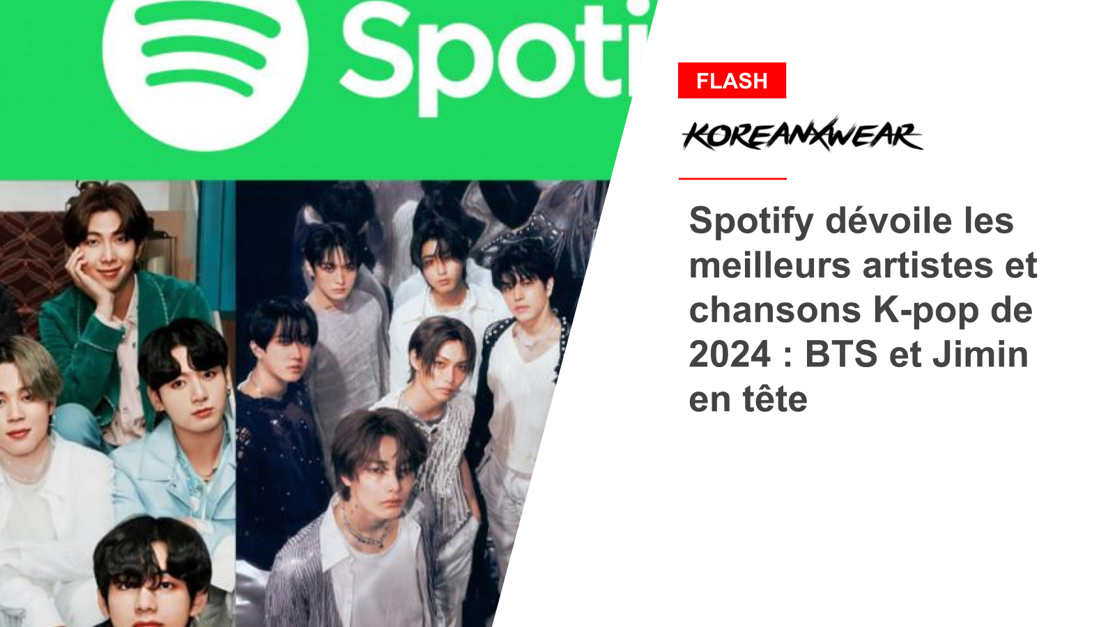 Spotify dévoile les meilleurs artistes et chansons K-pop de 2024 : BTS et Jimin en tête