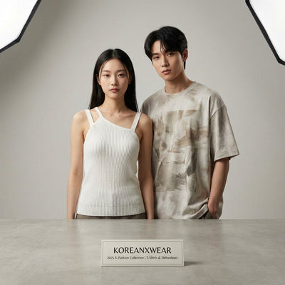 T-Shirts & Débardeurs Coréens 2025 | Style K-Fashion