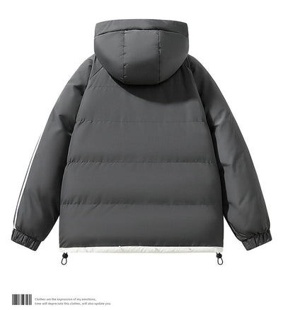 Korean Men's Hooded Thick Jacket