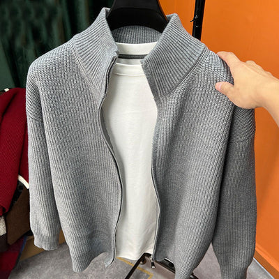 Cardigan Zippé Coréen Homme