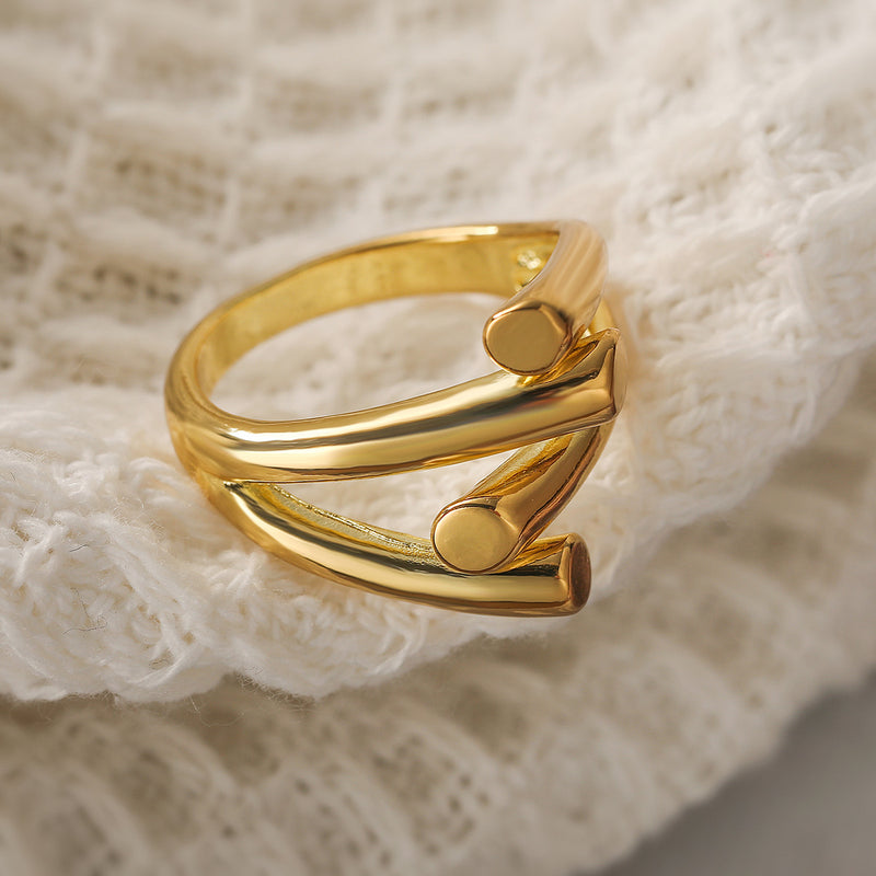 Korean Geometric Ring for Women