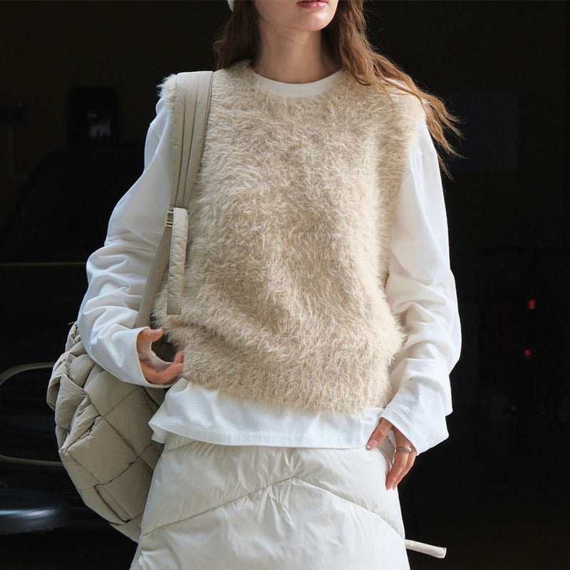 Soft and Fluffy Korean Wool Vest