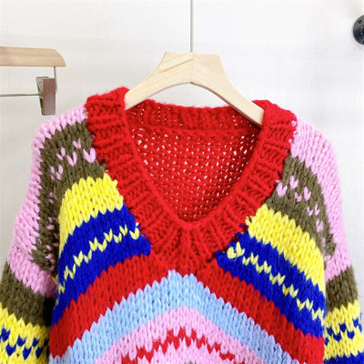 Korean Thick Striped Sweater