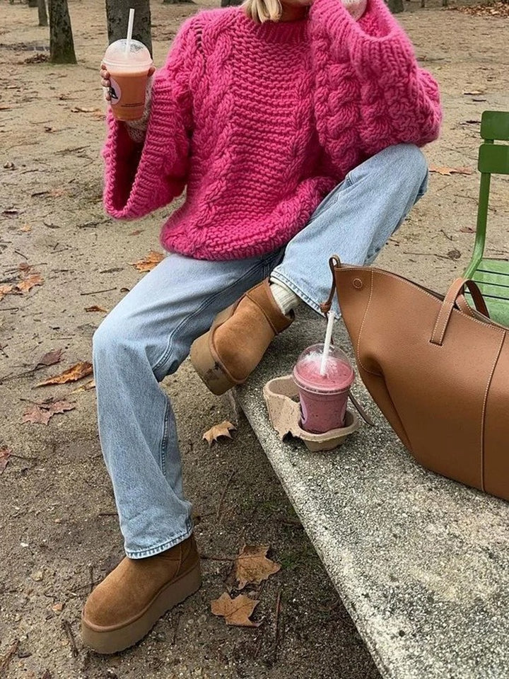 Korean Flare Sleeve Knitted Sweater | Koreanxwear – KoreanxWear