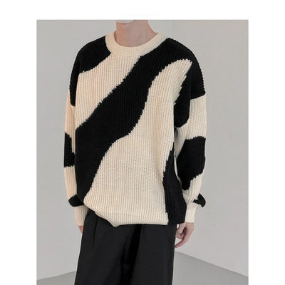 Korean Pattern Oversized Sweater