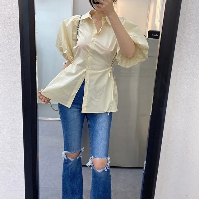 Korean Puff Sleeve Shirt