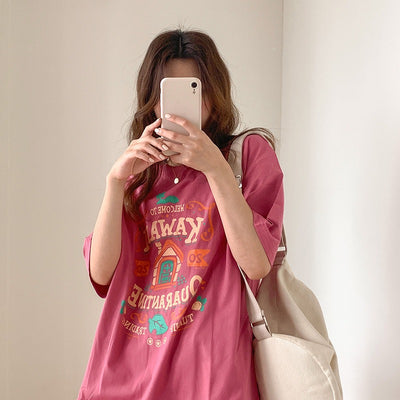 Korean Cotton Short Sleeve T-Shirt