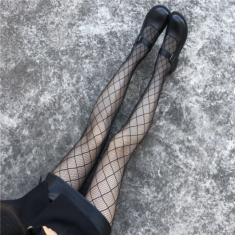 Korean Black Fishnet Stockings