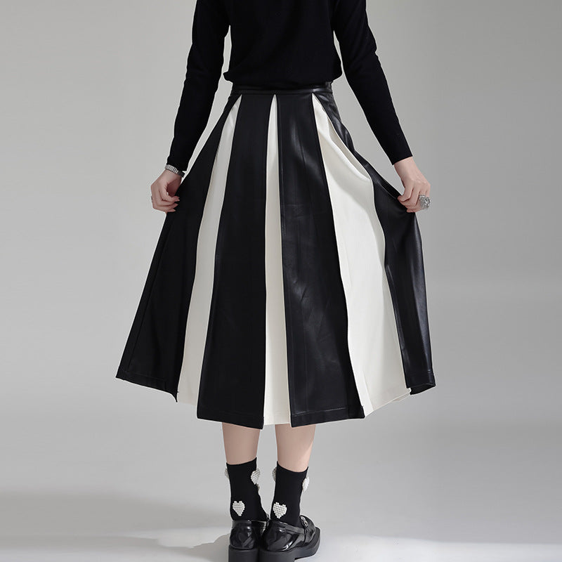 Korean Pleated Long Skirt