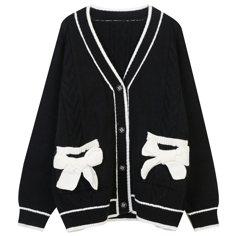 Korean V-neck Cardigan Women