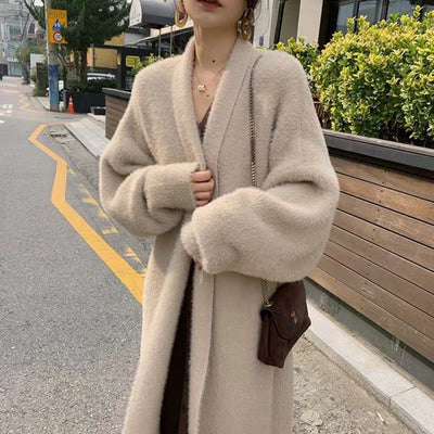 Korean Winter Long Cardigan