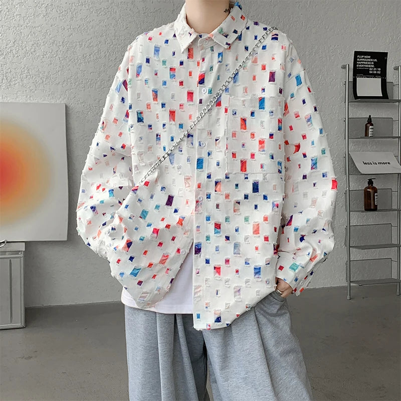 Chemise Oversize Carreaux Coréenne