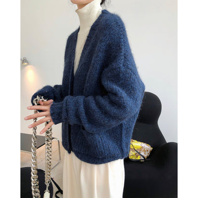 Korean Wool V-Neck Cardigan