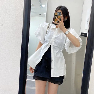 Korean Puff Sleeve Shirt