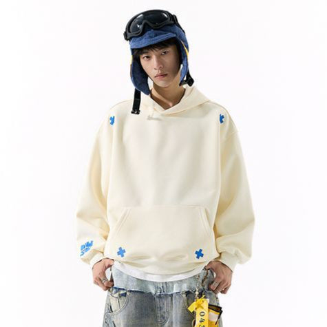 Sweatshirt Ample Col Rond Coréen