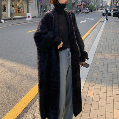 Korean Winter Long Cardigan