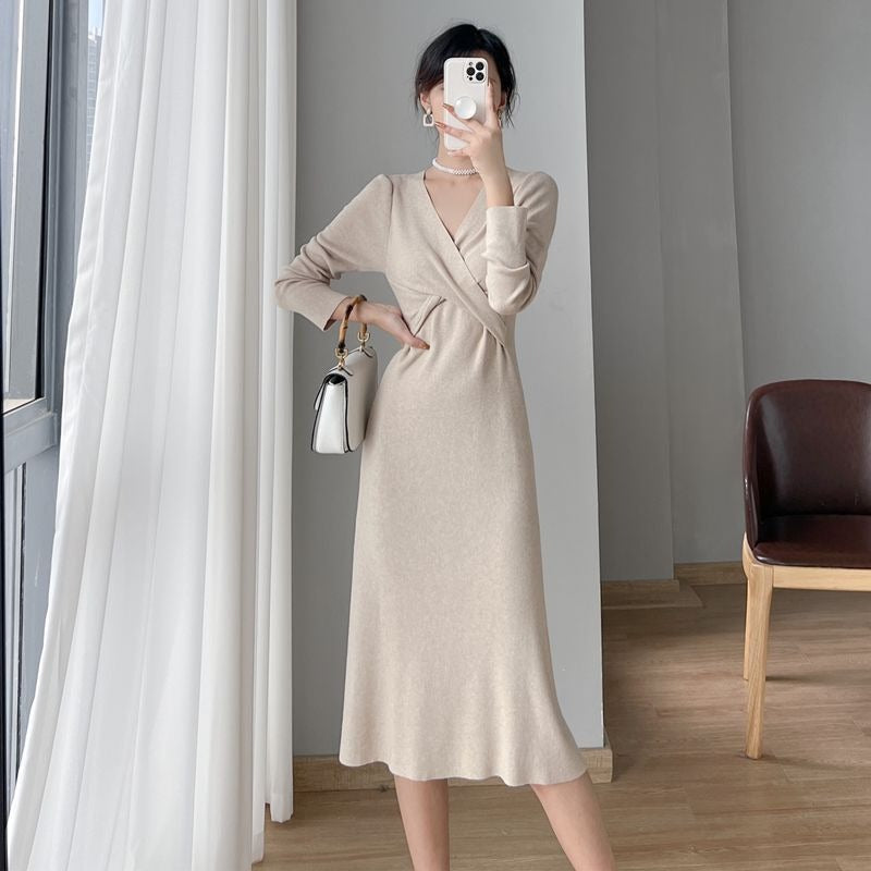 Korean Knitted Sweater Dress