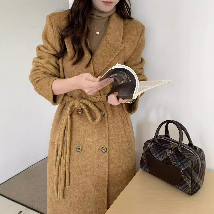 Korean camel coat best sale