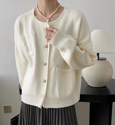 Cardigan Tricoté Coréen Femme