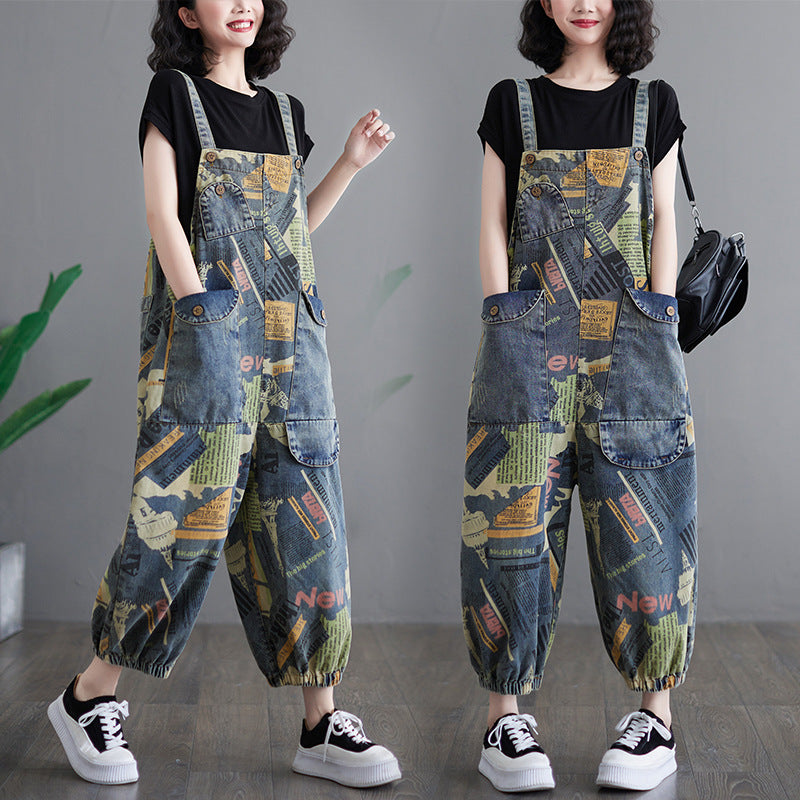 Korean Denim Overalls for Women