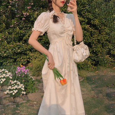 Robe Longue Coréenne Été