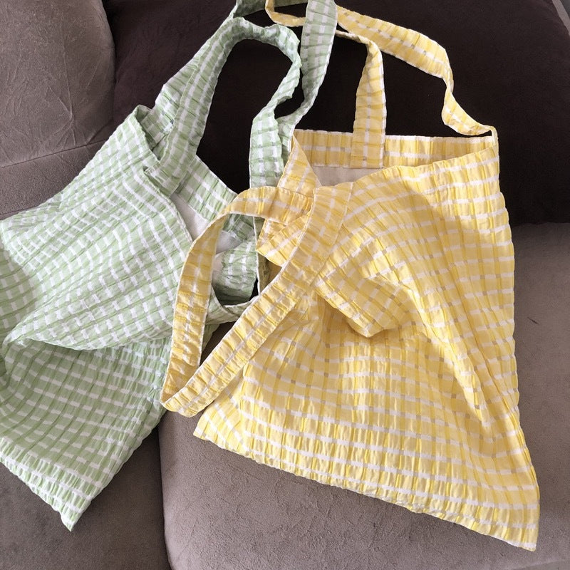 Korean Plaid Shoulder Bag