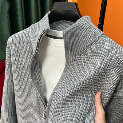 Korean Men's Zip Cardigan