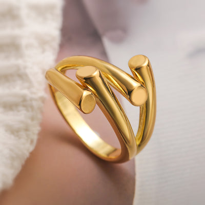 Bague Géométrique Coréenne Femme