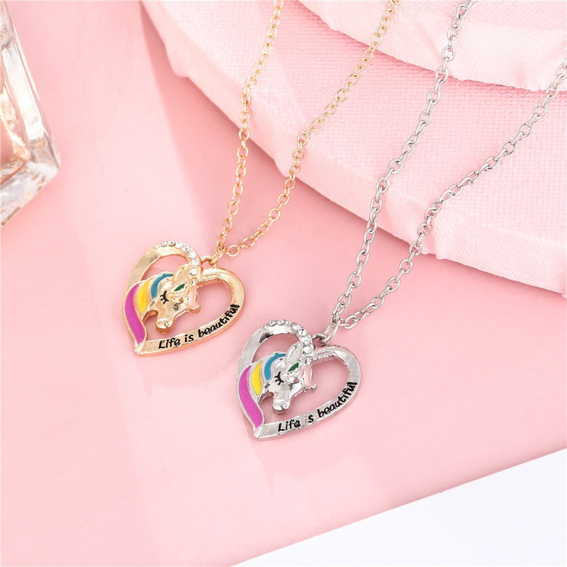 Korean BBF Unicorn Necklace