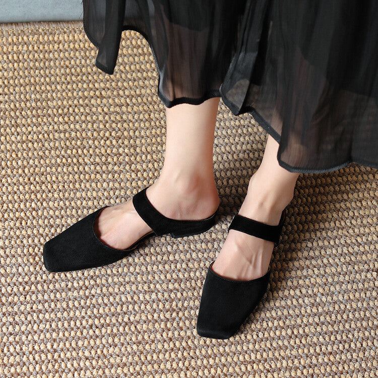 Korean Flat Mules for Women