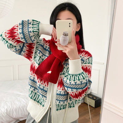 Women's Korean Wool Knitted Cardigan