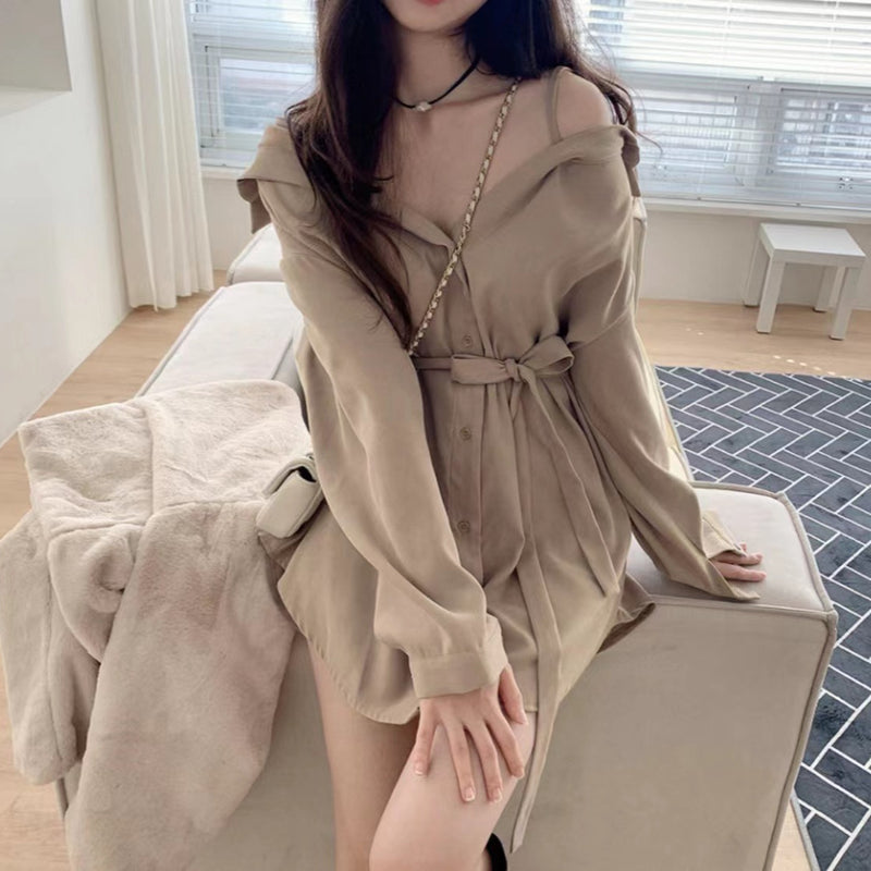 Korean Off Shoulder Dress