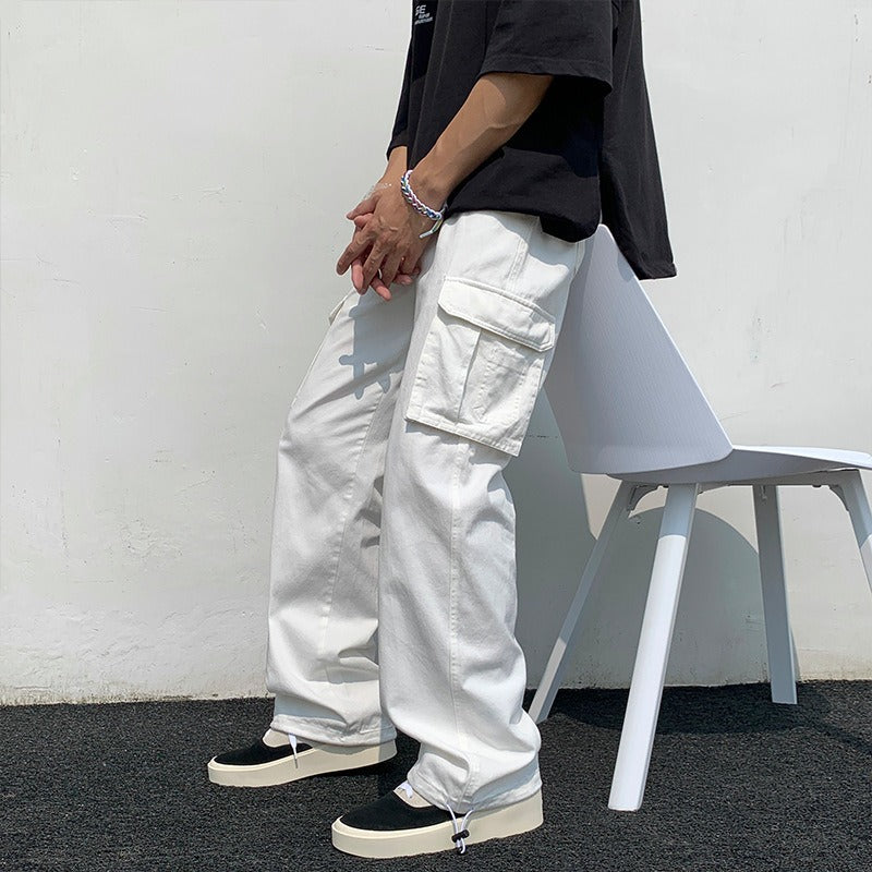 Loose Korean Multi-Pocket Pants