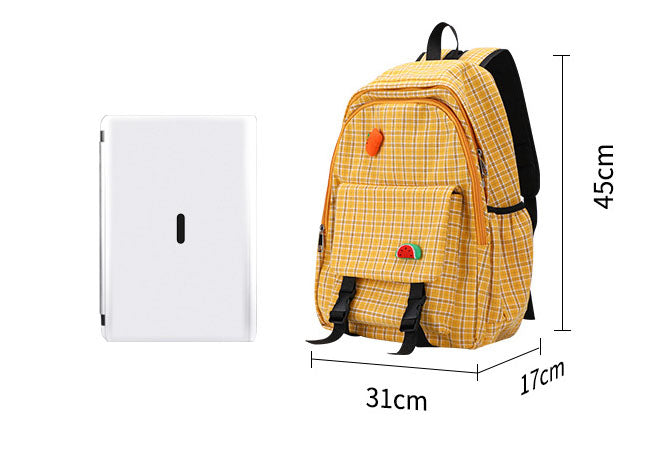 Koreanischer karierter Rucksack