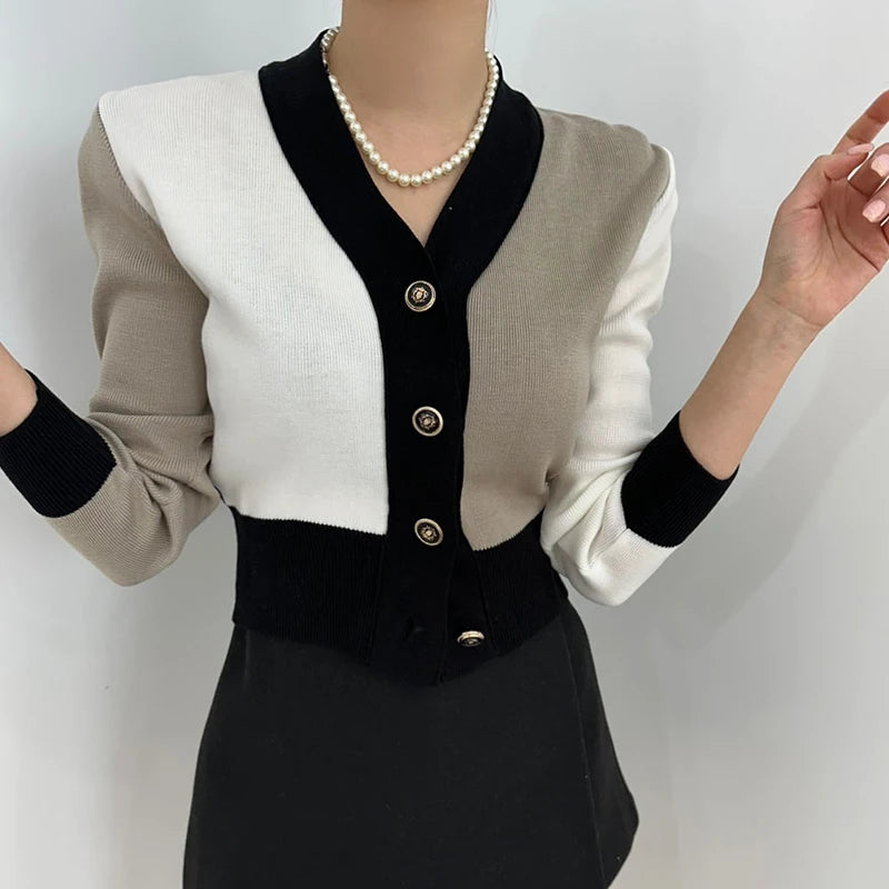 Cardigan Coréen Élégant Femme