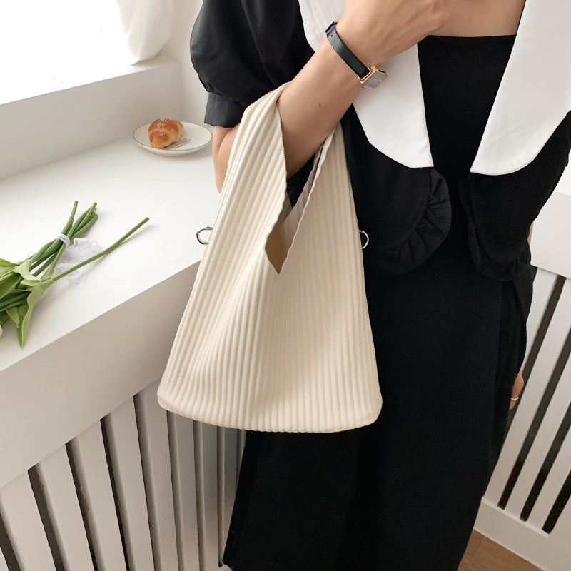 Korean Striped Shoulder Bag