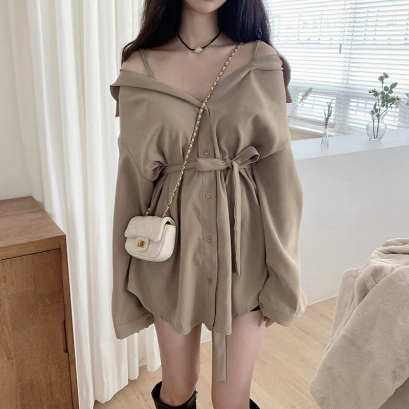 Korean Off Shoulder Dress